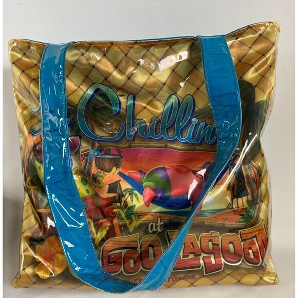 Universal Studios Beach Bag SpongeBob Just Chillin at Goo Lagoon Tote Bach Bag - Picture 3 of 13